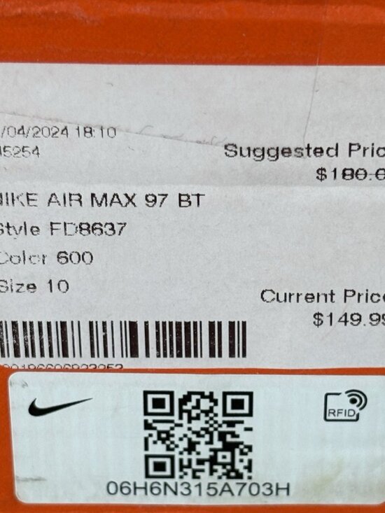 NEW Nike Air Max 97 BT “Be True” Multicolor FD8637 600 Men’s Size 10 main image 7